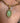 Vintage Glass Flower Intaglio Revival Necklace